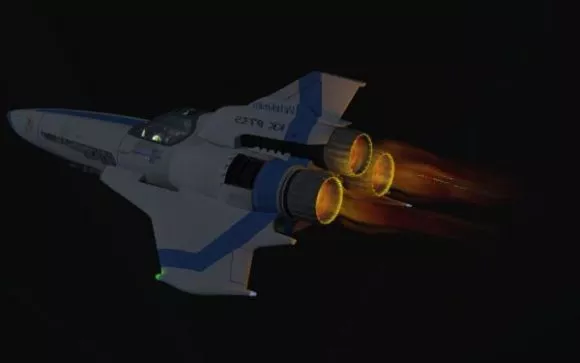 Mjolnir Futuristic Spacecraft 3d model