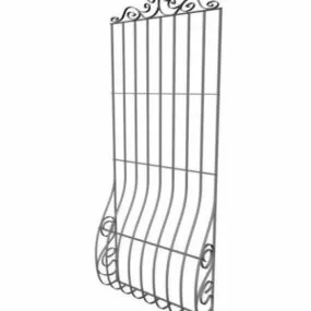 Boutique Gate Fence Part 3d model