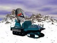 Satellite Truck With Antenna 3d model