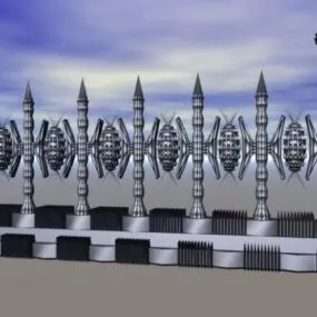 Gaming Fence 3d model