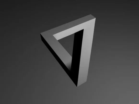 Abstract Triangle Shape Decoration 3d model Abstract Triangle Shape Decoration 3d model