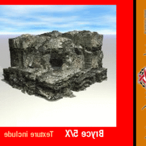 Incas Rock Ancient Building 3d model