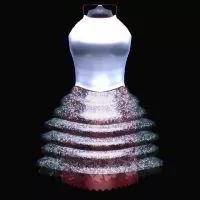 Triple Skirted Dress 3d model