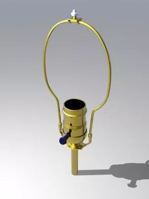 Table Lamp With Blur Shade 3d model