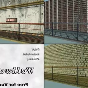 Building Walkway Set 3d model