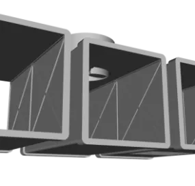 Industrial Ducting Building Equipment 3d model