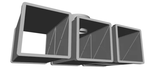 Apartment Building Concept 3d model