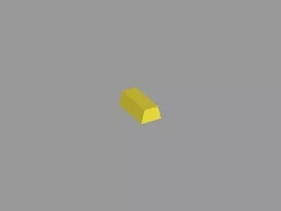 Rustic Money Treasure Box 3d model