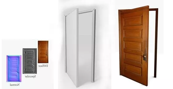 Rectangular Window White Frame 3d model