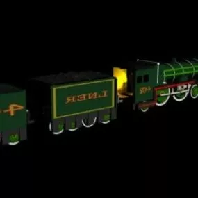 Vintage Train Toy 3d model