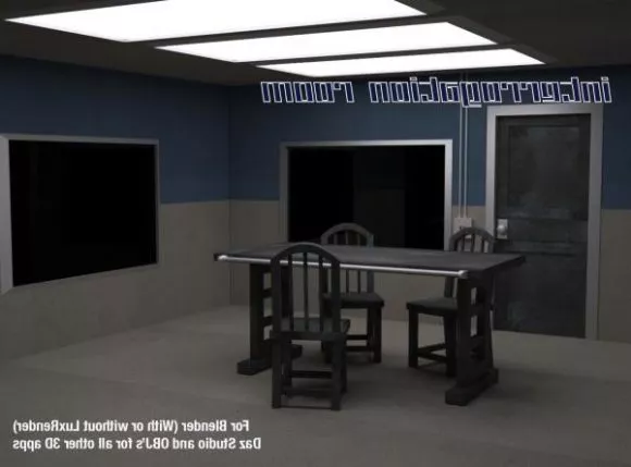 Hotel Round Table With Chair 3d model
