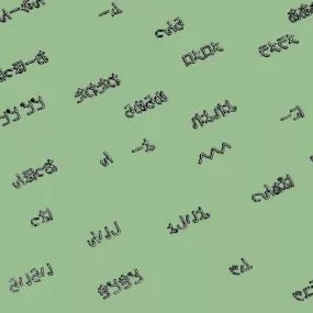 Japanese Onomatopeia Text Object 3d model