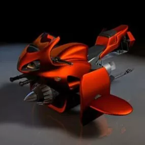 Jet Bike Plane 3d model