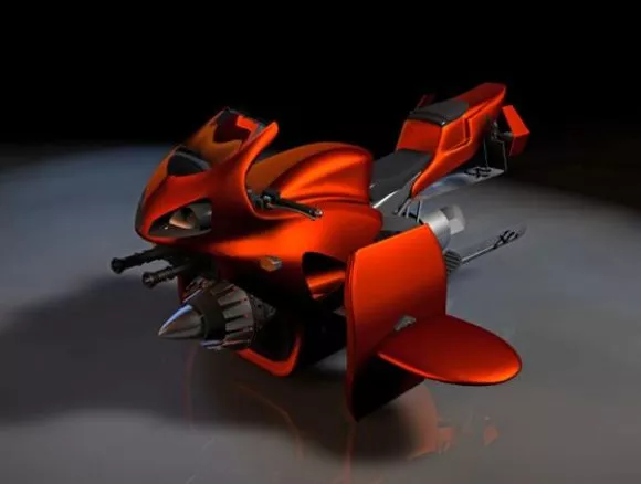 Racing Quad Bike 3d model