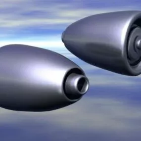Plane Jet Engine 3d model