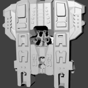 Jet Futuristic Spacecraft 3d model