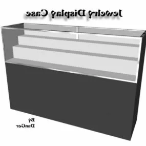 Jewelry Glass Display Cabinet 3d model
