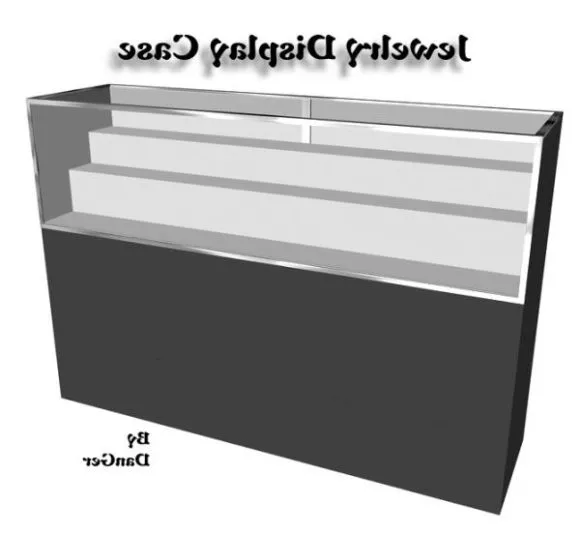 Wooden Wine Cabinet Arc Top Shape 3d model