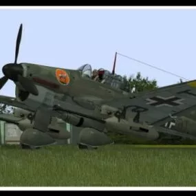 Ju87 Fighter Aircraft 3d model