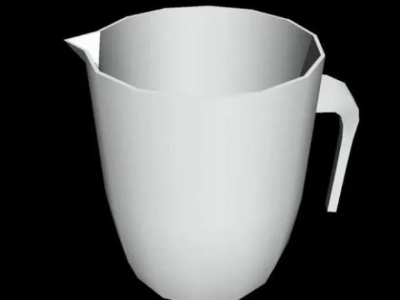 Glass Jug With Handle 3d model
