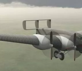 Military Aircraft Junker G38 3d model