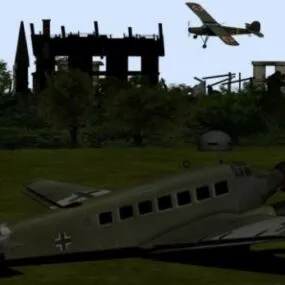 Military Aircraft Junkers Ju52 3d model