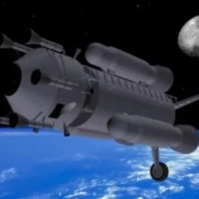 Futuristic Junk Spacecraft 3d model