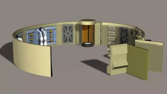 Space Shuttle Controller Cabin 3d model