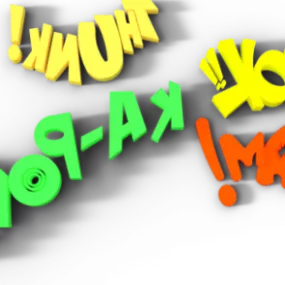 Text Decorative 3d model