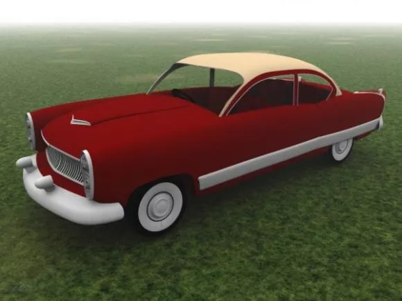 Lowpoly Vehicle With Man Character 3d model
