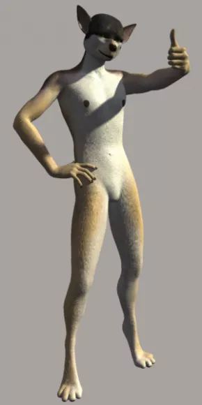 Super Warrior Man Character 3d model