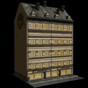 Vintage Victoria Building 3d model