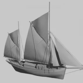 Small Ketch 3d model
