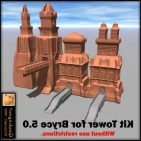 Terracotta Ancient Castle 3d model