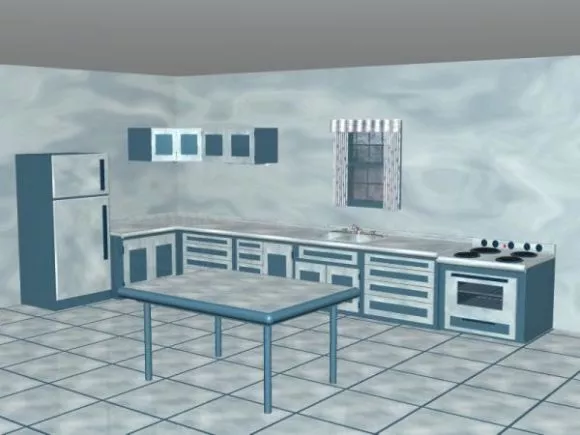 Siemens Refrigerator White Color 3d model
