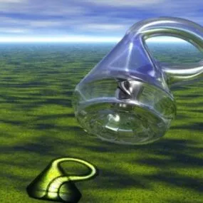 Stylist Glass Bottle 3d model