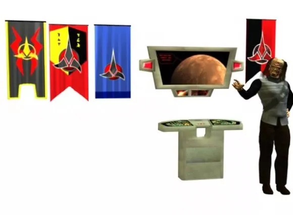 Klingon Planet Accessories 3d model Klingon Planet Accessories 3d model