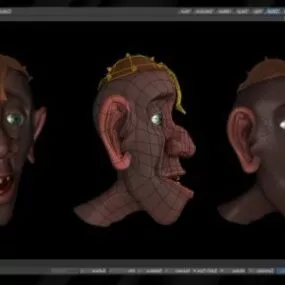 Cartoon Knight Man Character 3d model