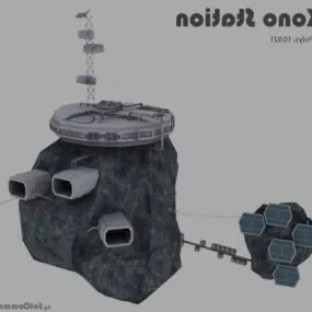 Space Station Building 3d model