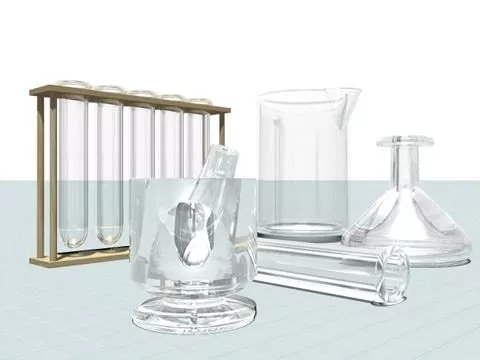 Glass With Straw 3d model