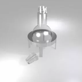 Lab Accessories Condensing Flask 3d model