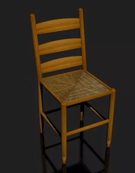 Plastic Chair Stack 3d model