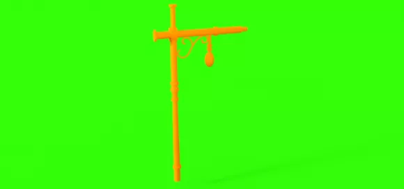 Garden Lamp Tube Shape 3d model