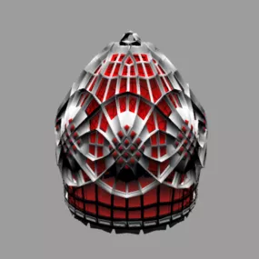 Carved Mask Lamp 3d model