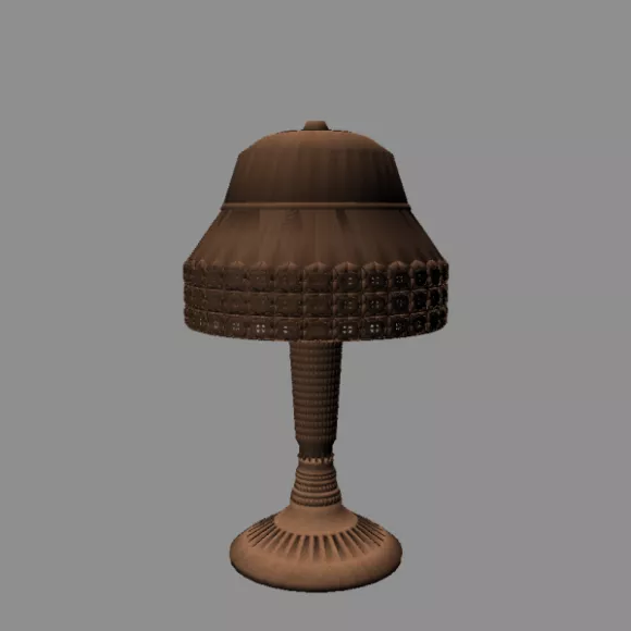 European Wall Lamp Golden Stand 3d model