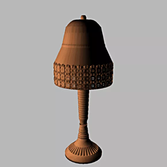 Garden Lamp Tube Shape 3d model