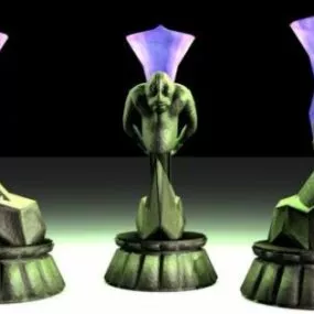 Lamp Trophy Base 3d model
