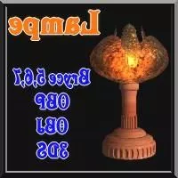 Lampe Vintage Lamp Furniture 3d model