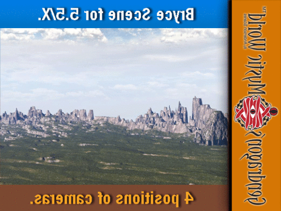 Grey Rock Mountain Landscape 3d model