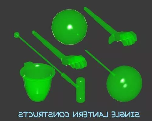 Scifi Lantern Tree 3d model